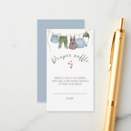 Kinderkleidung für Wasserfarben Kinderdusche Begleitkarte