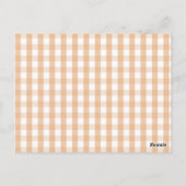 Kinderkleidung Pumpkin Fall Babydusche buchen Postkarte (Rückseite)