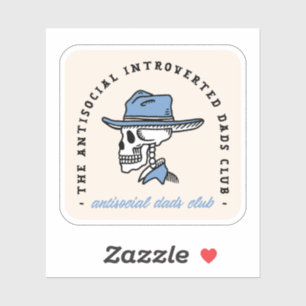 Kinderklub Cowboy Papa Western lustig Aufkleber