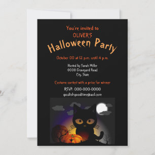 Kinderkostüm Halloween-Party-Einladung Einladung