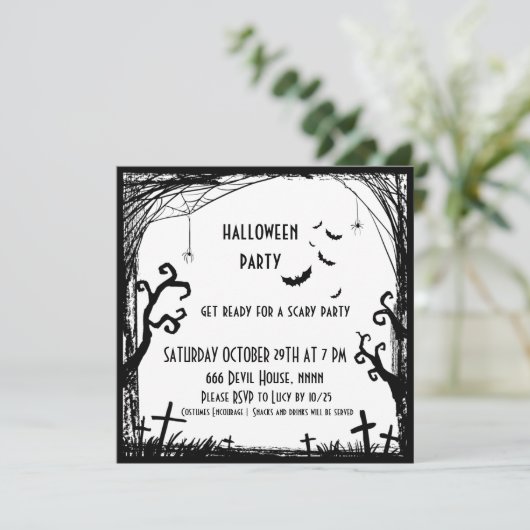 Kinderkostüm Party auf halber Einladung (Stehend Vorderseite)