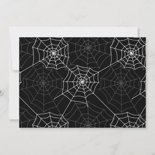 Kinderkostüm Party Halloween Einladung (Rückseite)