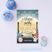 Kinderkostüm Party Halloween Einladung Flyer (Einzeln)