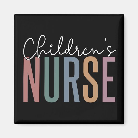 Kinderkrankenhaus | Retro Children's Nursing Magnet (Vorne)