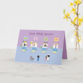 Kinderkrankenhaus wird bald gesund karte (Gelbe Blume)