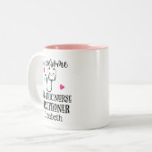 Kinderkrankenpfleger Zweifarbige Tasse (Vorderseite Links)