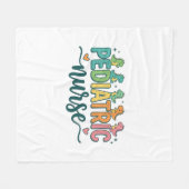 Kinderkrankenschwester Dinosaurier Vintage Style S Fleecedecke (Vorderseite (Horizontal))