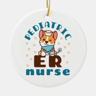 Kinderkrankenschwester Notaufnahme Keramik Ornament