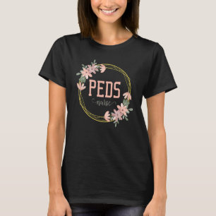 Kinderkrankenschwester Peds Flower Pflege Pro T-Shirt