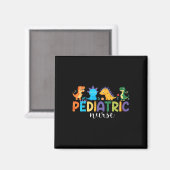 Kinderkrankenschwester Peds Pflege Dinosaurier-Sch Magnet (Vorderseite/Rückseite)