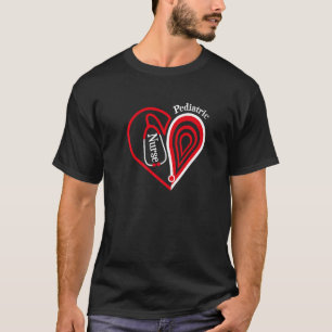 Kinderkrankenschwester Stethoskop Herz Valentinsta T-Shirt