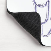 Kinderkrankenschwester Stethoskop Mousepad (Ecke)