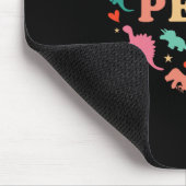 Kinderkrankenschwester-Team Süße Bunte Dinosaurier Mousepad (Ecke)