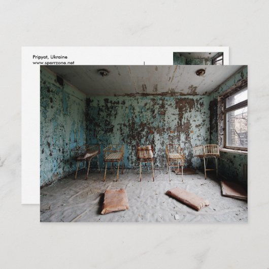 Kinderkrankenzimmer Postkarte (Vorne/Hinten)