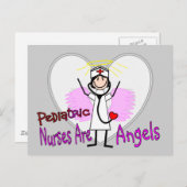 Kinderkrankheiten sind Engel Postkarte (Vorne/Hinten)