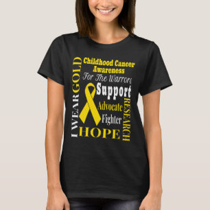 Kinderkrebs-Bewusstsein Gold für einen Kinderkampf T-Shirt