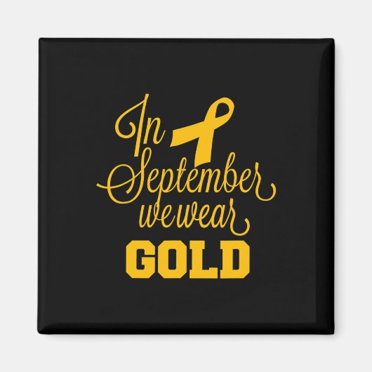 Kinderkrebs-Bewusstsein im September Wir tragen Go Magnet (Vorne)