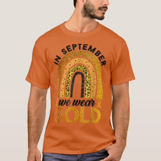 Kinderkrebs-Bewusstsein im September Wir tragen Go T-Shirt