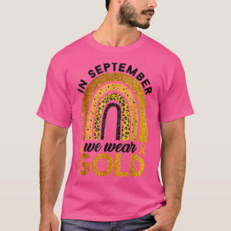 Kinderkrebs-Bewusstsein im September Wir tragen Go T-Shirt