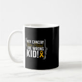 Kinderkrebs-Bewusstsein Kid Warrior Ribbon Stro Kaffeetasse (Links)