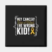 Kinderkrebs-Bewusstsein Kid Warrior Ribbon Stro Magnet (Vorne)