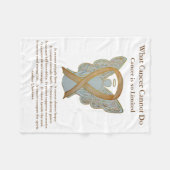 Kinderkrebs-Bewusstsein Ribbon Engel Blanket Fleecedecke (Vorderseite (Horizontal))