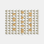 Kinderkrebs-Bewusstseinsband Angel Blankets Fleecedecke (Vorderseite (Horizontal))