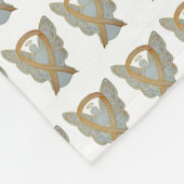 Kinderkrebs-Bewusstseinsband Angel Blankets Fleecedecke (Ecke)