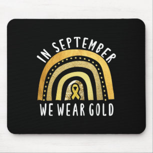 Kinderkrebs-Bewusstseinsregenbogen Im September tr Mousepad