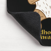 Kinderkrebs-Bewusstseinsschleife Dabbing Faultier  Mousepad (Ecke)