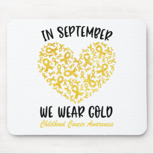Kinderkrebs-Bewusstseinsshirt Im September tragen Mousepad
