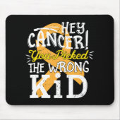 Kinderkrebs-Bewusstseinsüberlebung Falsche Kinderb Mousepad (Vorne)