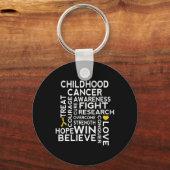 Kinderkrebs-Bewusstseinswanderung Schlüsselanhänger (Vorderseite)