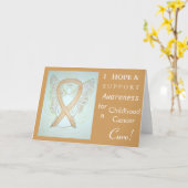 Kinderkrebs-Erlebniskarte Karte (Gelbe Blume)