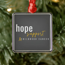 Kinderkrebs Hoffnung unterstützen Weihnachtsschmuc