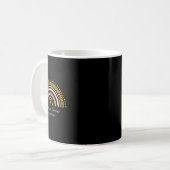 Kinderkrebs Rainbow Kinderkrebsvorsorge Kaffeetasse (Vorderseite Links)