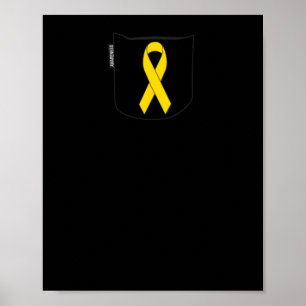 Kinderkrebs-Sensibilisierungskampagne Gelbe Schlei Poster