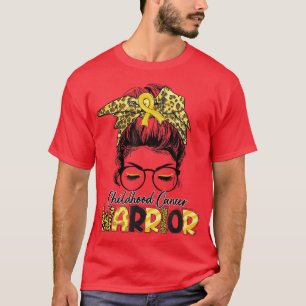 Kinderkrebs Überleben Messy Bun September We W T-Shirt