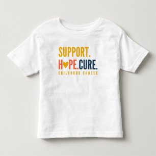 Kinderkrebs-Unterstützung Hoffnung heilen Kleinkin Kleinkind T-shirt