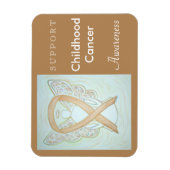 Kinderkrebsbewusstsein Angel Custom Magnet (Vertikal)