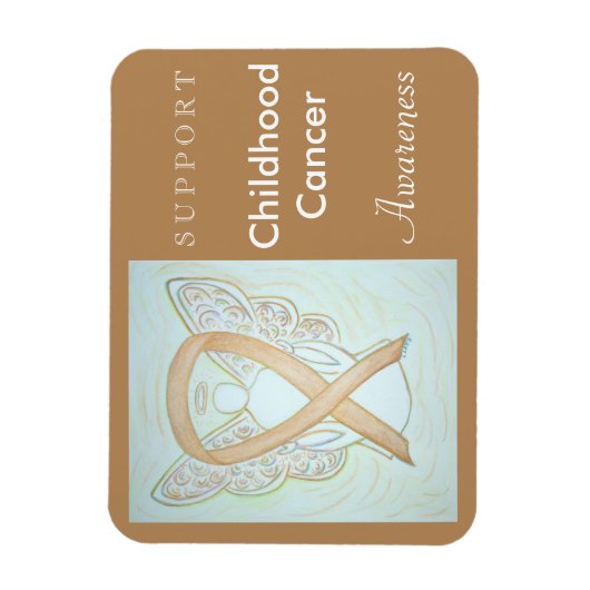 Kinderkrebsbewusstsein Angel Custom Magnet (Vertikal)