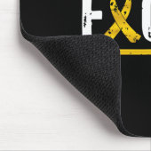 Kinderkrebsbewusstsein Bekämpfe Krebs Goldene Schl Mousepad (Ecke)