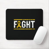 Kinderkrebsbewusstsein Bekämpfe Krebs Goldene Schl Mousepad (Mit Mouse)