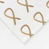 Kinderkrebsbewusstsein, gesellige Blankets Fleecedecke (Ecke)