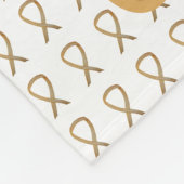 Kinderkrebsbewusstsein Gold Ribbon Blanket Fleecedecke (Ecke)