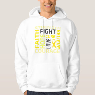 Kinderkrebsbewusstsein Gold Ribbon Männer Frauen C Hoodie
