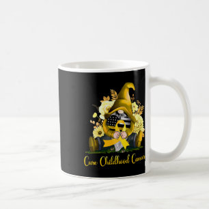Kinderkrebsbewusstsein Goldband-Gnom Kaffeetasse