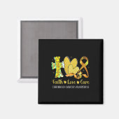 Kinderkrebsbewusstsein Kostüm Glaubenskur Liebe Magnet (Vorderseite/Rückseite)