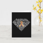 Kinderkrebsüberlebender Superheld Karte (Gelbe Blume)