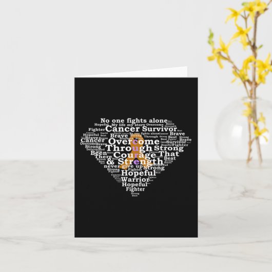 Kinderkrebsüberlebender Superheld Karte (Gelbe Blume)